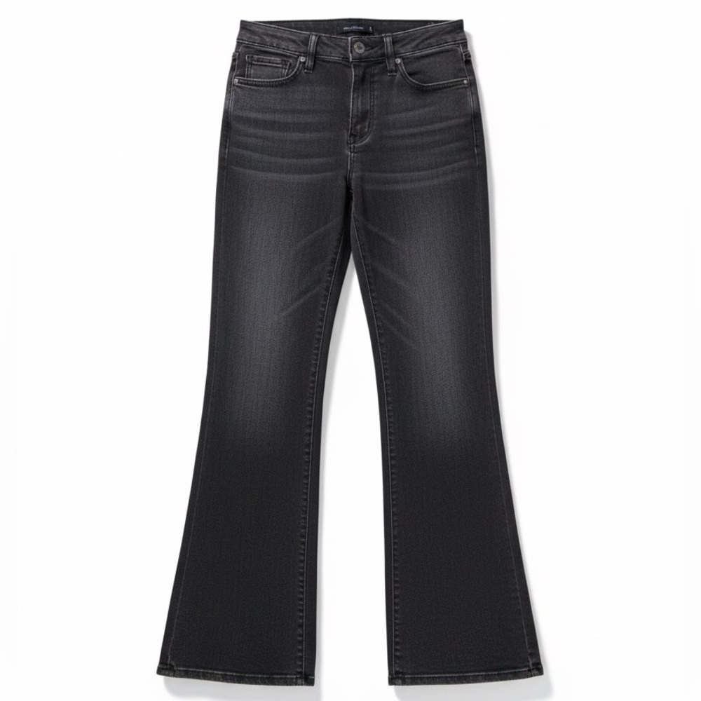 Frame Le Sylvia Kick Boot Black Denim Jeans size 28